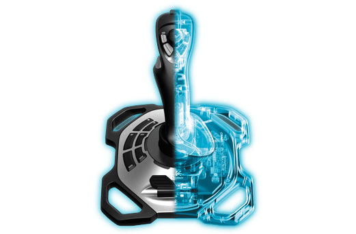 Logitech G Extreme 3D Pro – Joystick – USB (kabelgebunden), Schwarz/Weiss, für PC