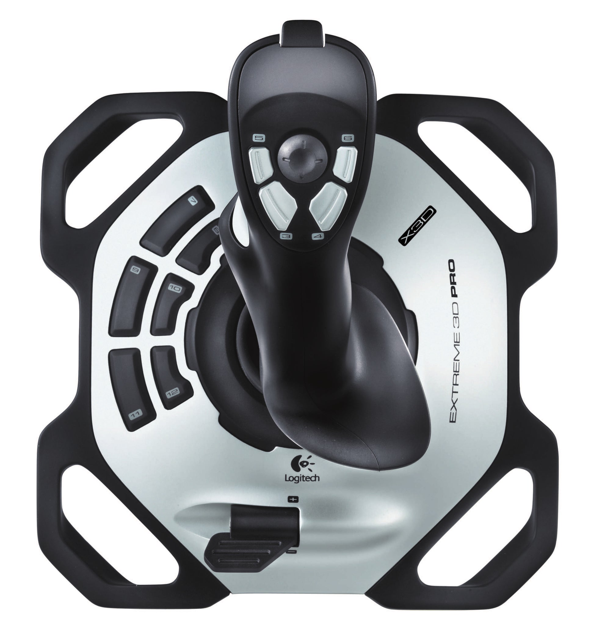 Logitech G Extreme 3D Pro – Joystick – USB (kabelgebunden), Schwarz/Weiss, für PC