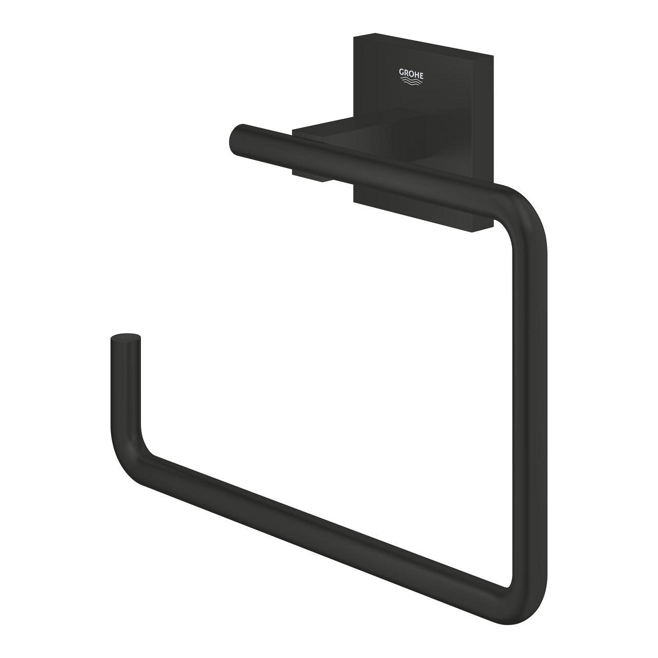 GROHE Handtuchhalter Start Cube – 18,8×6×13,8 cm, Metall, Schwarz matt, Wandmontiert, 5 kg