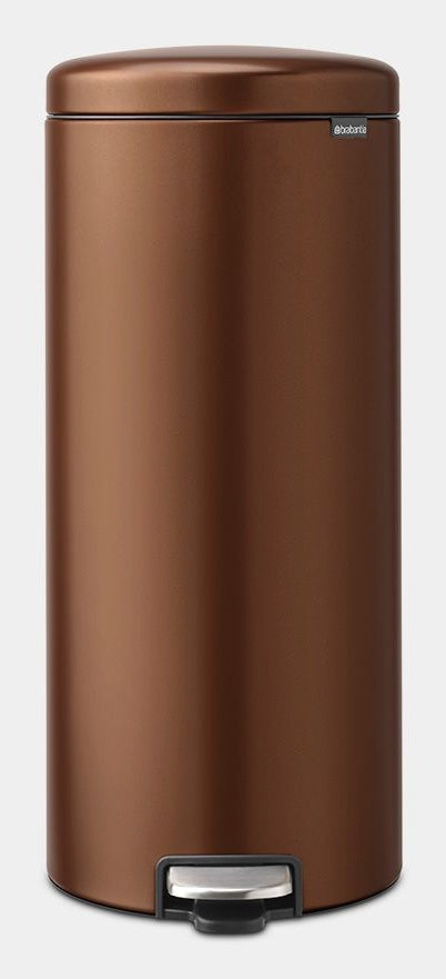 Brabantia NewIcon Treteimer – 30 l – Edelstahl, rund – Bronze – Soft-Close