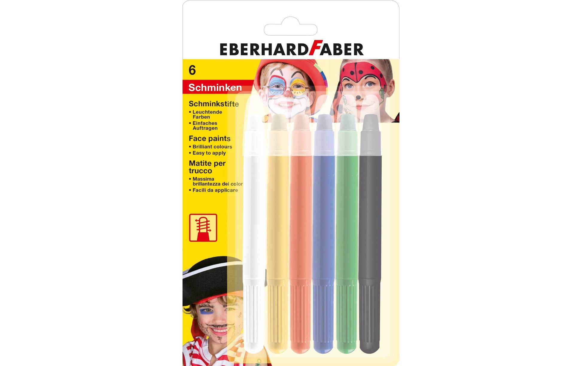 Eberhard Faber Schminkstifte – Set – 6 Farben