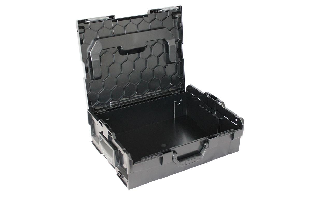 L-BOXX 136 Systemkoffer 13,3 l – leer, Klickverschluss, schwarz, ABS, B 445 × H 152 × T 358 mm
