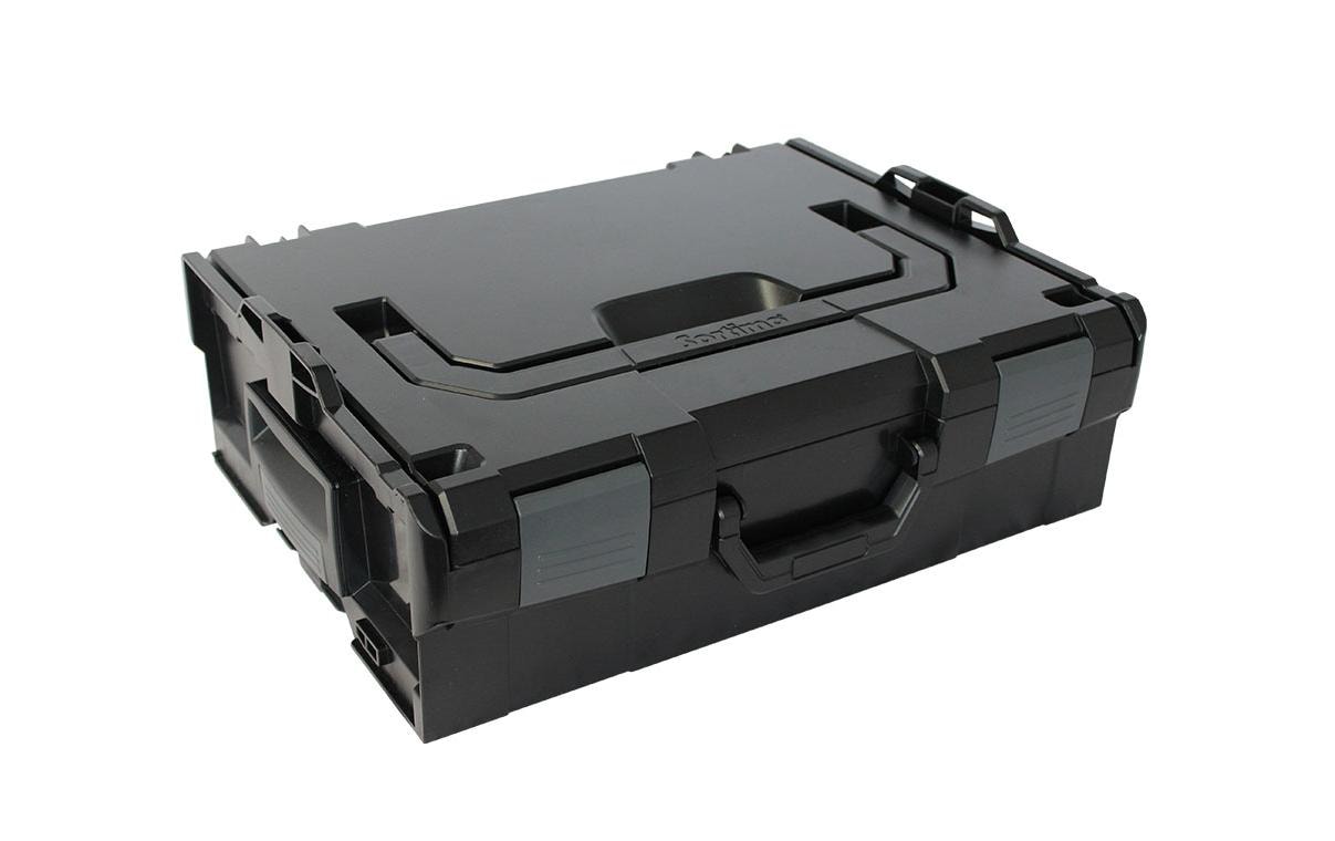L-BOXX 136 Systemkoffer 13,3 l – leer, Klickverschluss, schwarz, ABS, B 445 × H 152 × T 358 mm