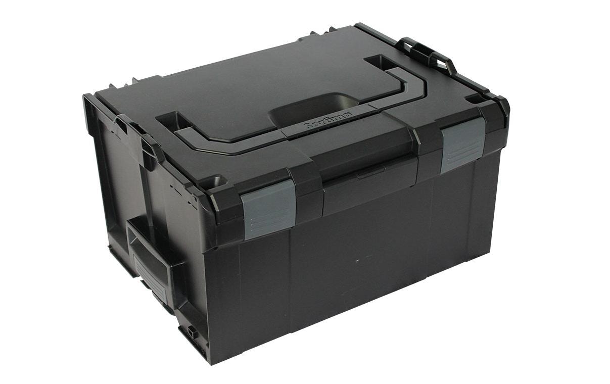 L-BOXX 238 Systemkoffer 25,5 l – leer, mit Klickverschluss, schwarz, ABS, B 445 × H 254 × T 358 mm
