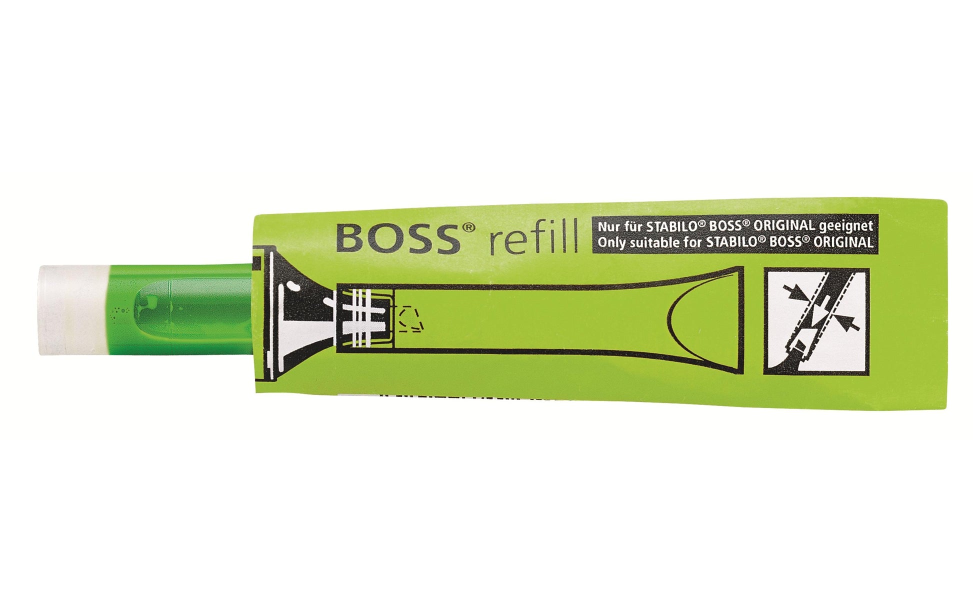 STABILO Textmarker-Nachfüllung BOSS – grün, 2-5 mm, 1 Stk.
