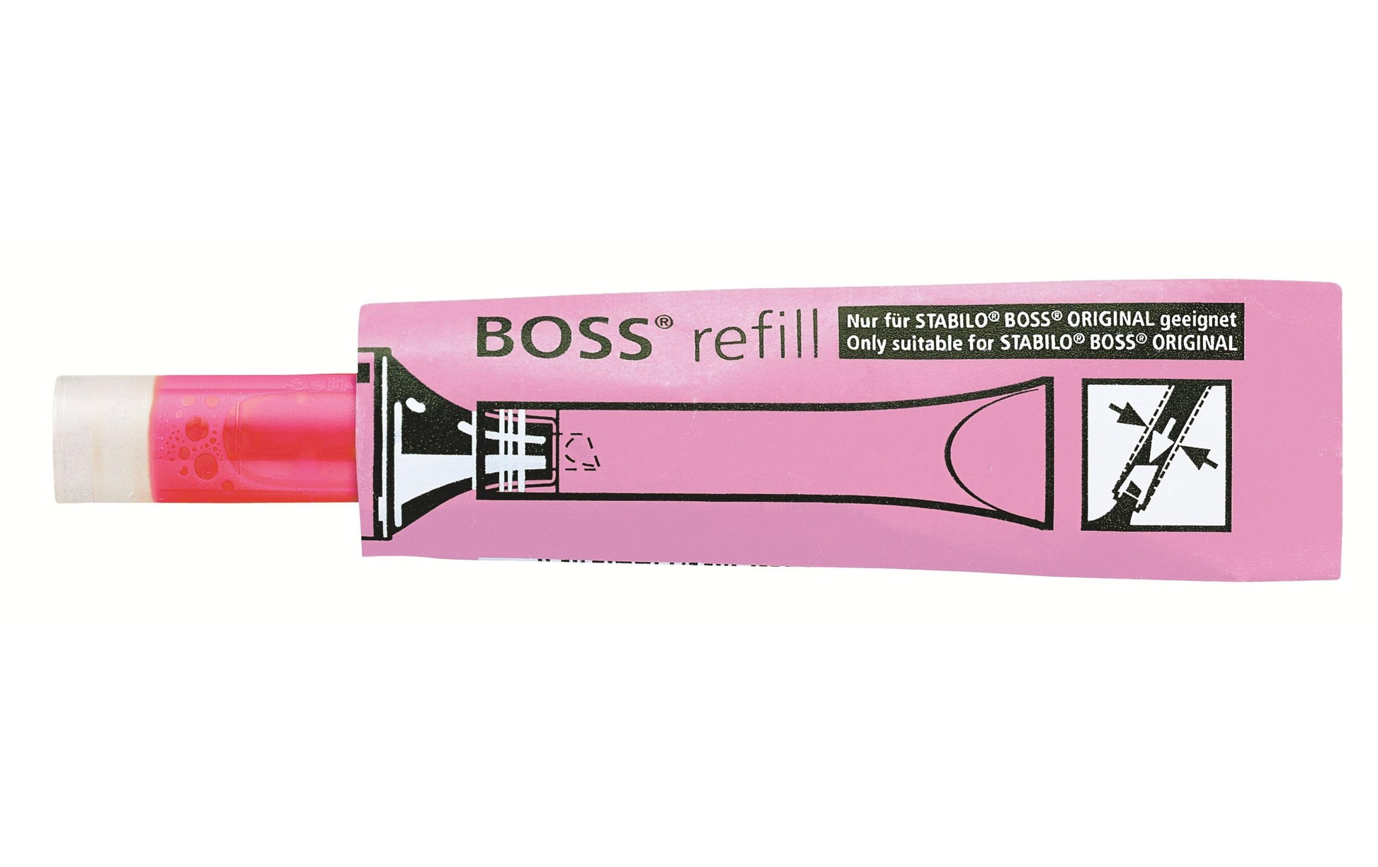 STABILO Textmarker-Nachfüllung BOSS – pink, 2–5 mm