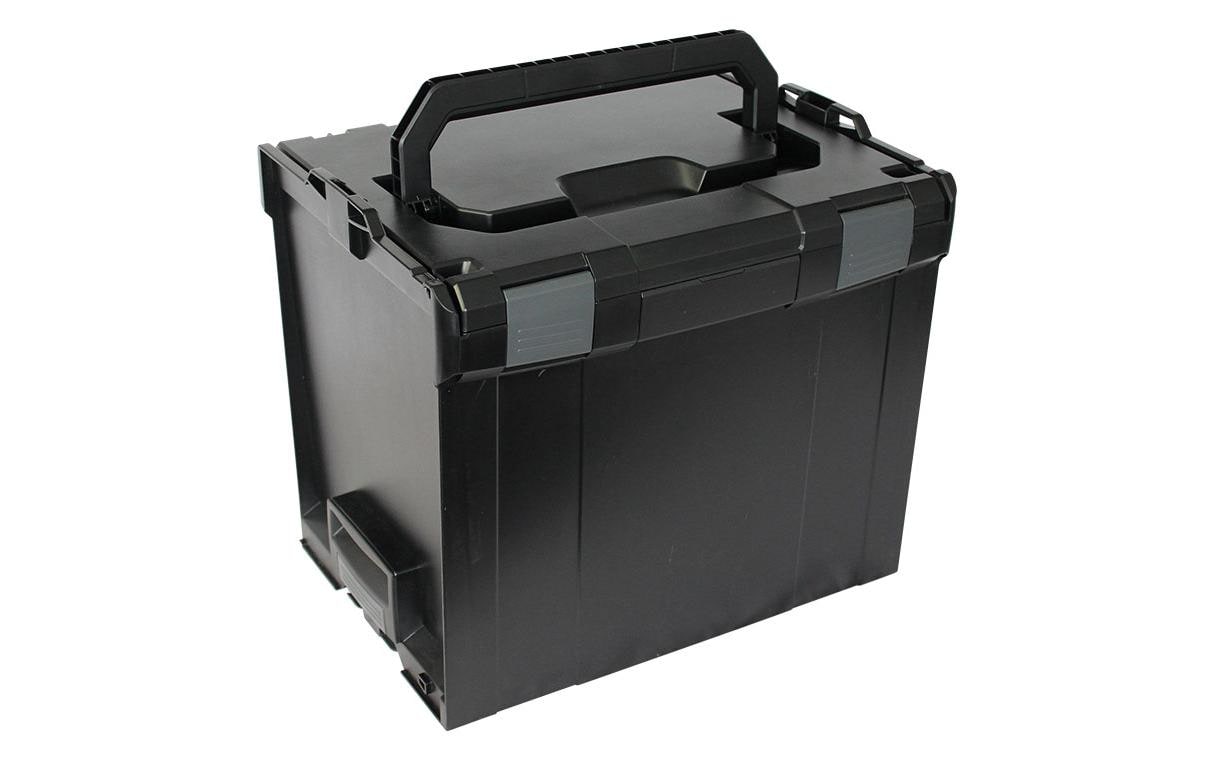 L-BOXX 374 Systemkoffer 41,5 l – leer, mit Klickverschluss, mit Handgriff, schwarz, B 445 × H 390 × T 358 mm