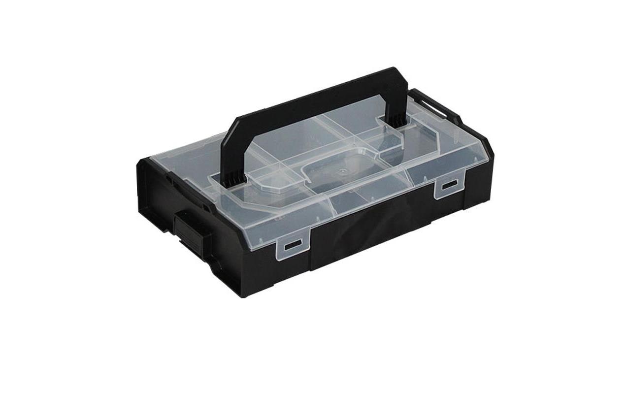 L-BOXX Aufbewahrungsbox Mini, schwarz, transparent