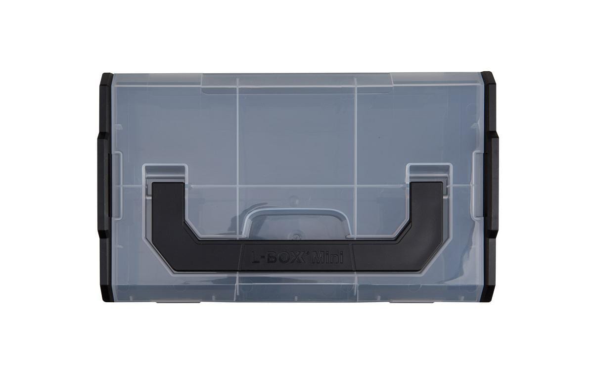 L-BOXX Aufbewahrungsbox Mini, schwarz, transparent