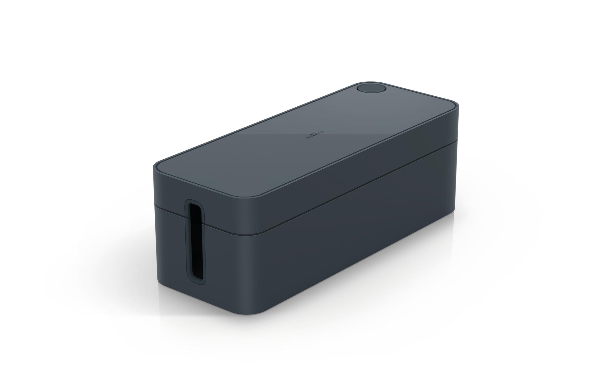 Durable Kabelbox – 406 × 156 mm, Kunststoff, Graphit, für 5-fach-Steckdosenleiste