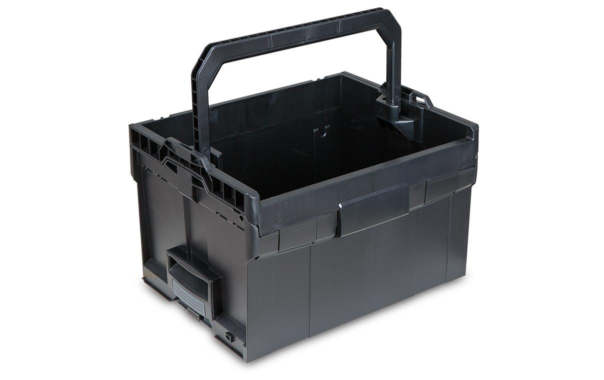 L-BOXX LT-BOXX 272 Systemkoffer 32,2 l – mit Tragegriff, wasserfest, schwarz, B 445 × H 288 × T 362 mm