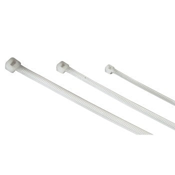 Hama Kabelbinder – 2,5 × 100/150/200 mm, Kunststoff, Weiss, Einmalverschluss, 150er-Pack