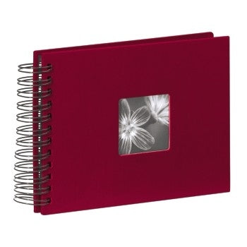 Hama Fotoalbum – weinrot, mit Pergaminzwischenblättern, Papier, 240 × 170 mm