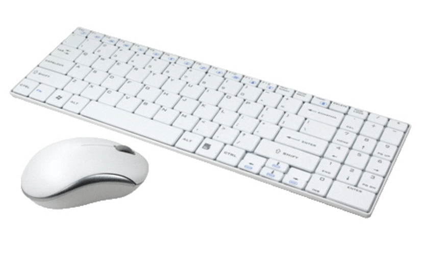 LogiLink ID0109 – Tastatur- und Maus-Set – 2,4 GHz (Nano-Empfänger) – USB-A – QWERTZ (DE) – Weiss