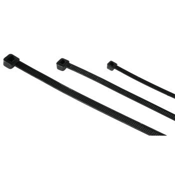 Hama Kabelbinder – 2,5 × 100/150/200 mm, Kunststoff, Schwarz, Einmalverschluss, 150er-Pack