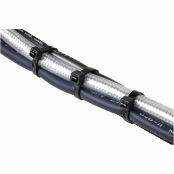 Hama Kabelbinder – 2,5 × 100/150/200 mm, Kunststoff, Schwarz, Einmalverschluss, 150er-Pack