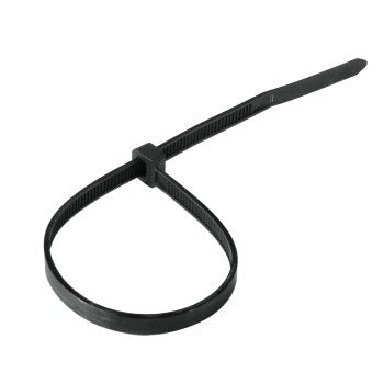 Hama Kabelbinder – 2,5 × 100/150/200 mm, Kunststoff, Schwarz, Einmalverschluss, 150er-Pack