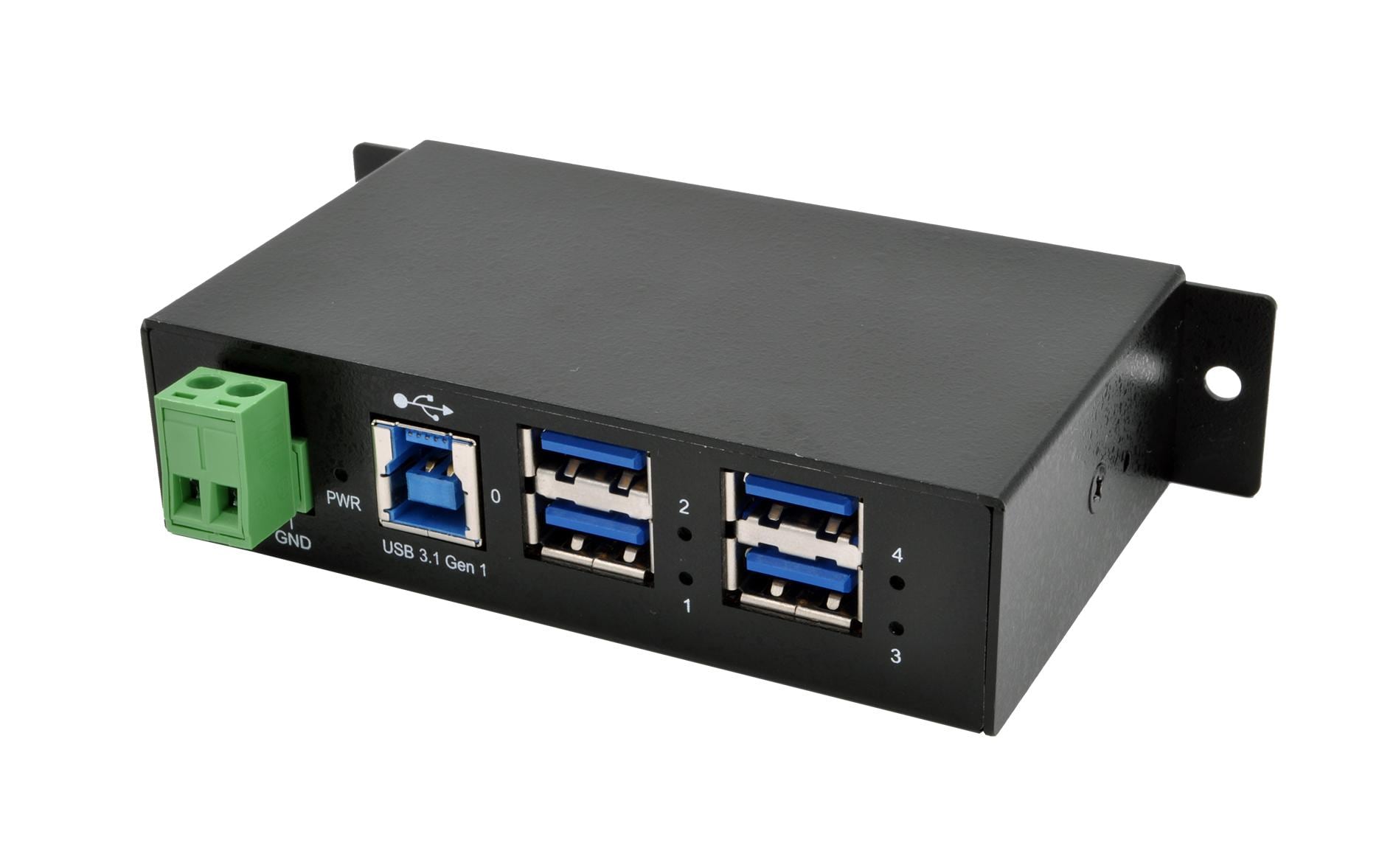 EXSYS EX-1504HMS USB-Hub – USB-B, 4× USB-A, für Windows/Linux