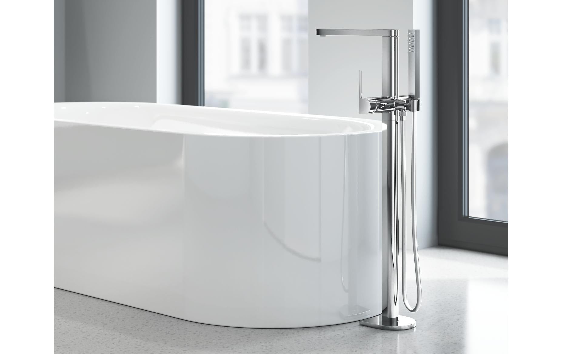 Grohe Plus Badebatterie – Einhebelmischer, Messing, Chrom
