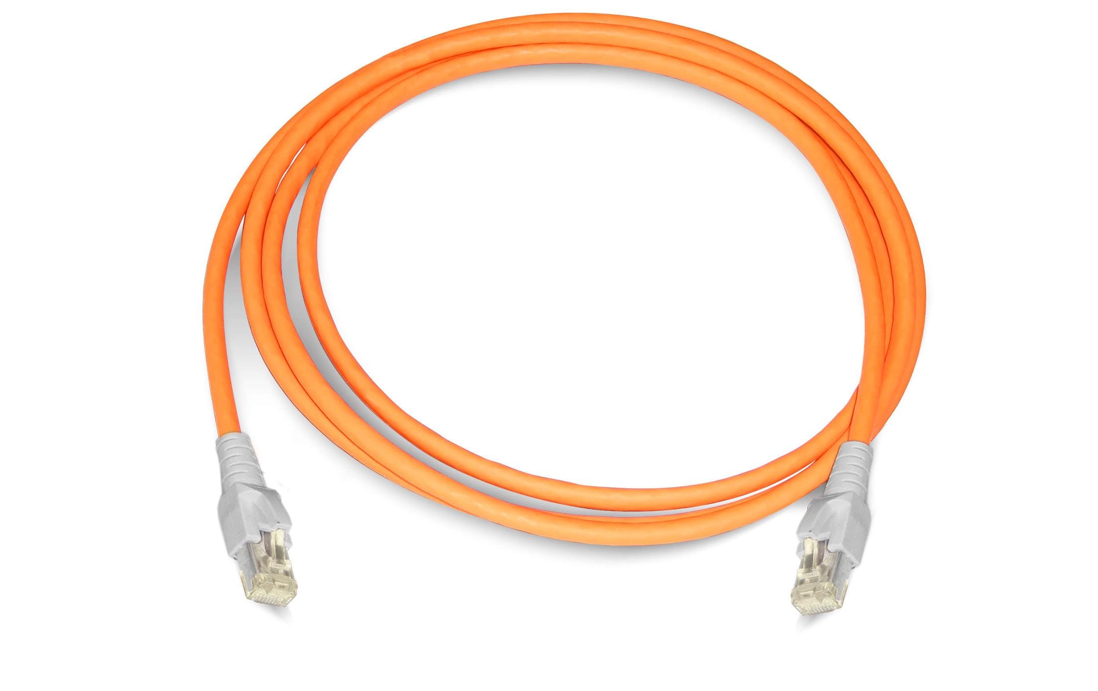 Dätwyler it infra Patchkabel – 3 m, RJ45–RJ45, Orange, S/FTP, ölbeständig