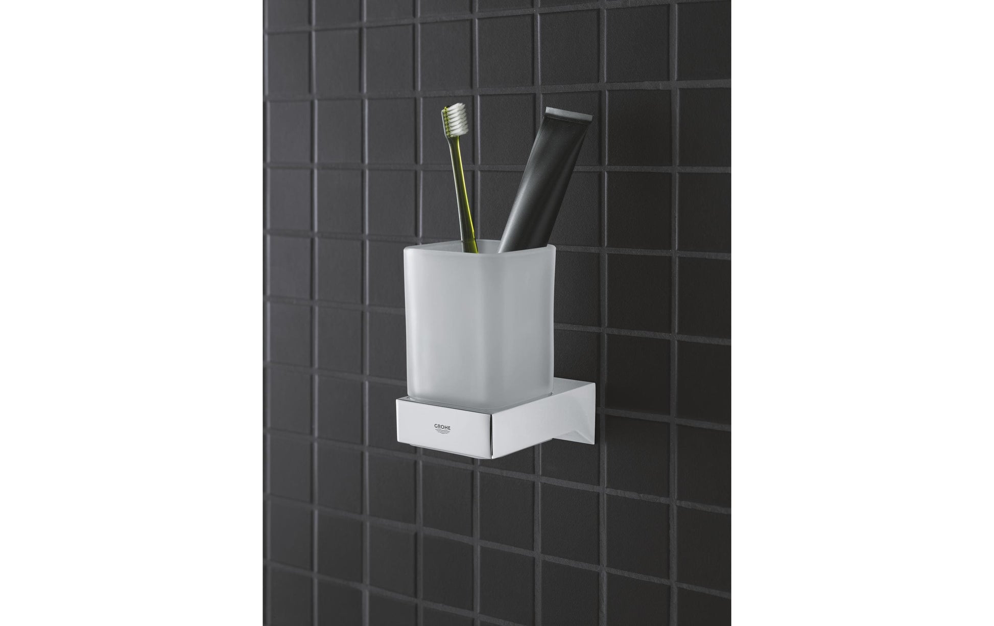 GROHE Seifenhalter (Wand) Selection Cube – Metall, zum Bohren, Chrom
