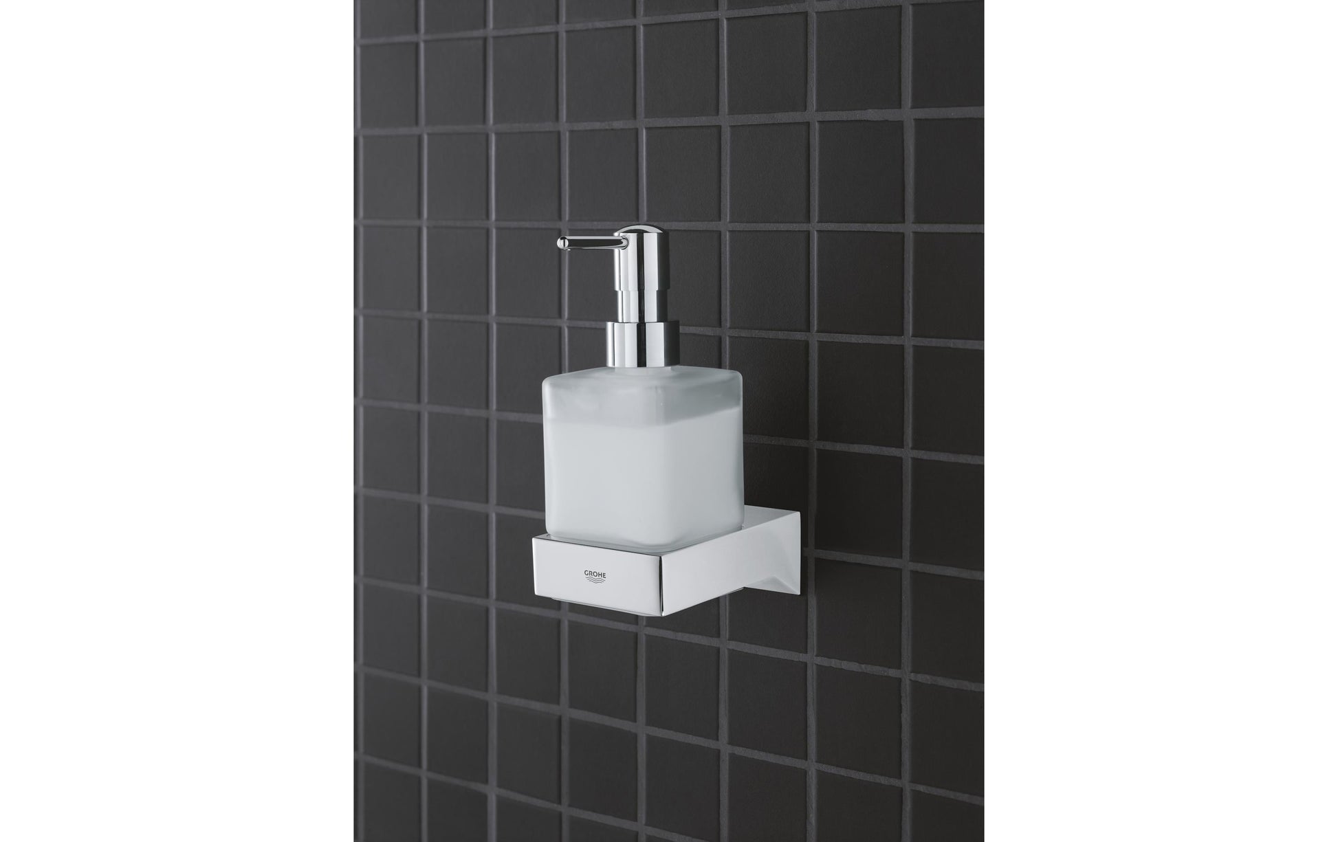 GROHE Seifenhalter (Wand) Selection Cube – Metall, zum Bohren, Chrom