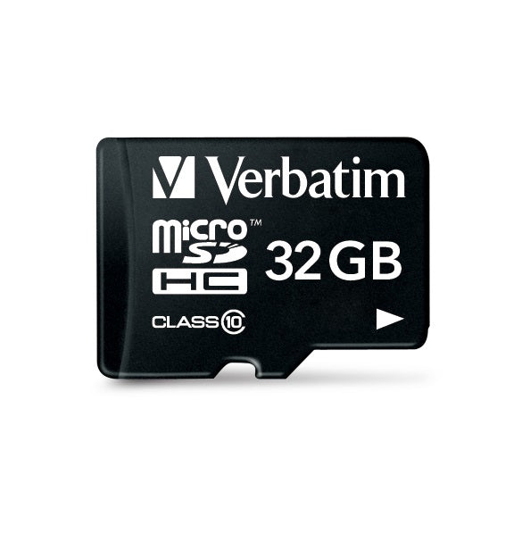 Verbatim Micro-SDHC-Karte – 32 GB, Klasse 10, inkl. SD-Adapter