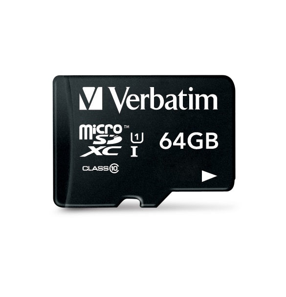 Verbatim microSDXC-Karte – 64 GB, Klasse 10, inkl. SD-Adapter