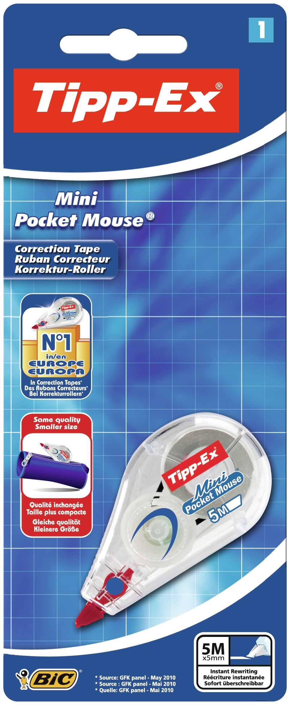 Tipp-Ex Mini Pocket Mouse Korrekturroller 8 mm × 5 m