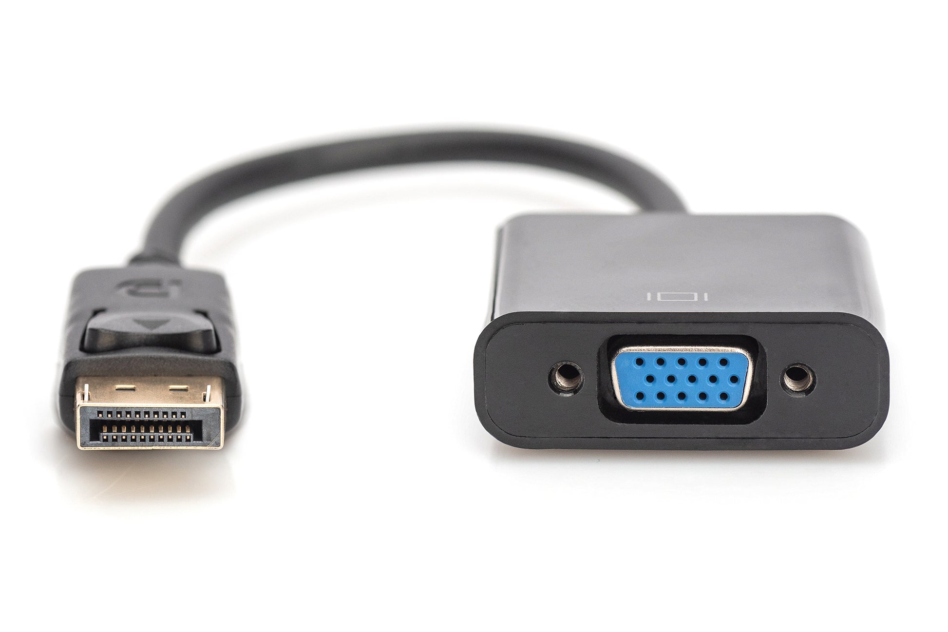 Digitus DisplayPort (Stecker) auf VGA (D-Sub) (Buchse) Adapter, DP 1.2, 15 cm, magnetisch abgeschirmt