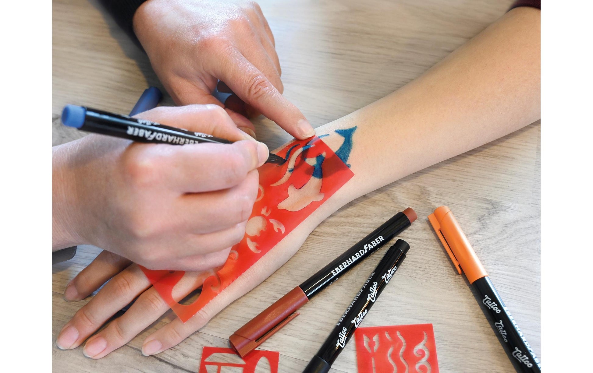 Eberhard Faber Non-Permanent Marker – Rundspitze – Sortiert – 4er-Set – Wasserlöslich