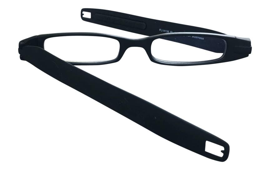 Figoline Schutzbrille Black Business +1,0 dpt – Gläser transparent, Rahmen schwarz