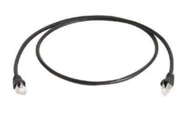 Telegärtner Patchkabel – Cat6a S/FTP, 25 m, schwarz, LSZH, RJ-45