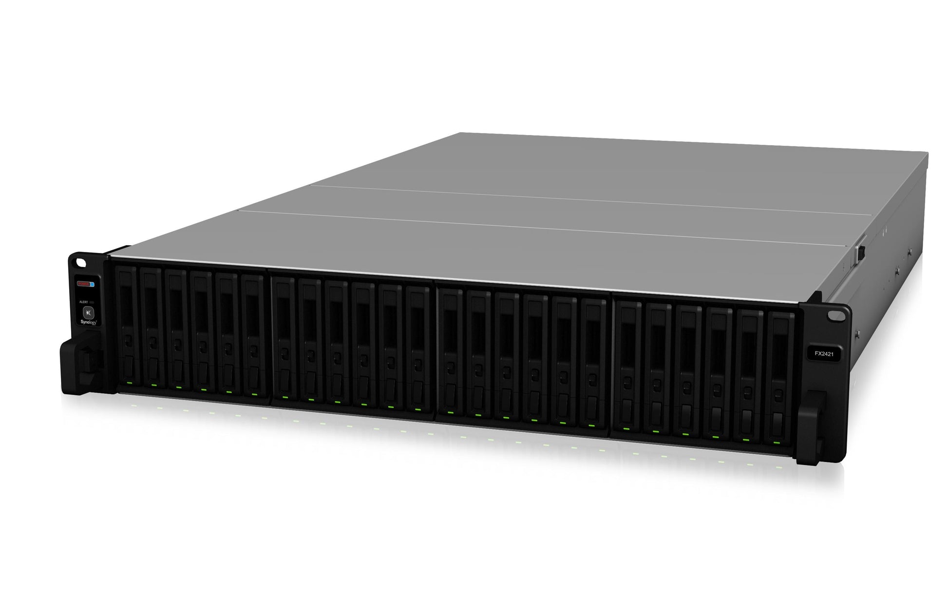Synology FX2421 Erweiterungseinheit – 24 Einschübe Rack 2U NAS – für 2,5" HDD/SSD, SAS
