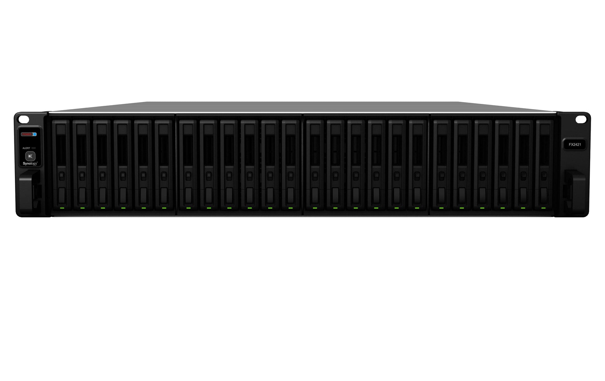 Synology FX2421 Erweiterungseinheit – 24 Einschübe Rack 2U NAS – für 2,5" HDD/SSD, SAS