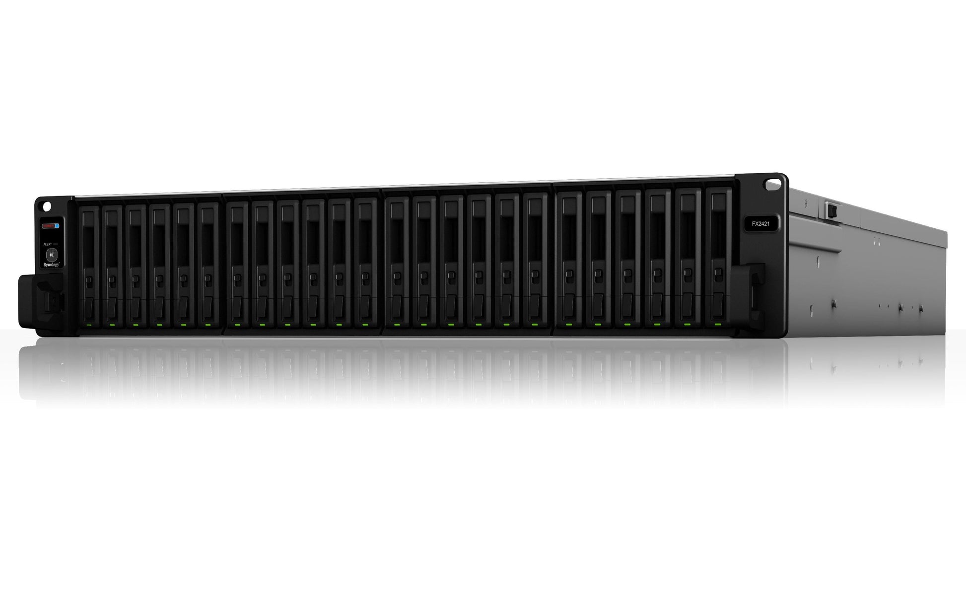 Synology FX2421 Erweiterungseinheit – 24 Einschübe Rack 2U NAS – für 2,5" HDD/SSD, SAS