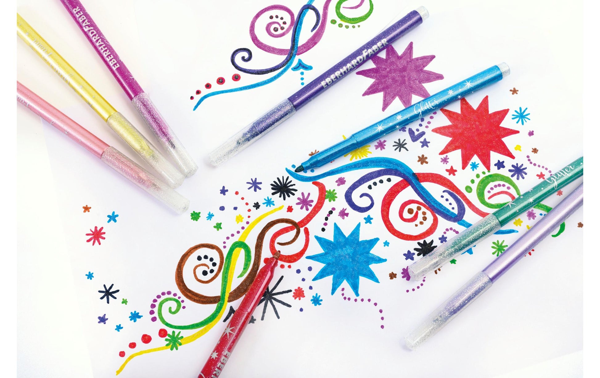 Eberhard Faber Filzstifte, Strichbreite 3 mm, 8 Farben