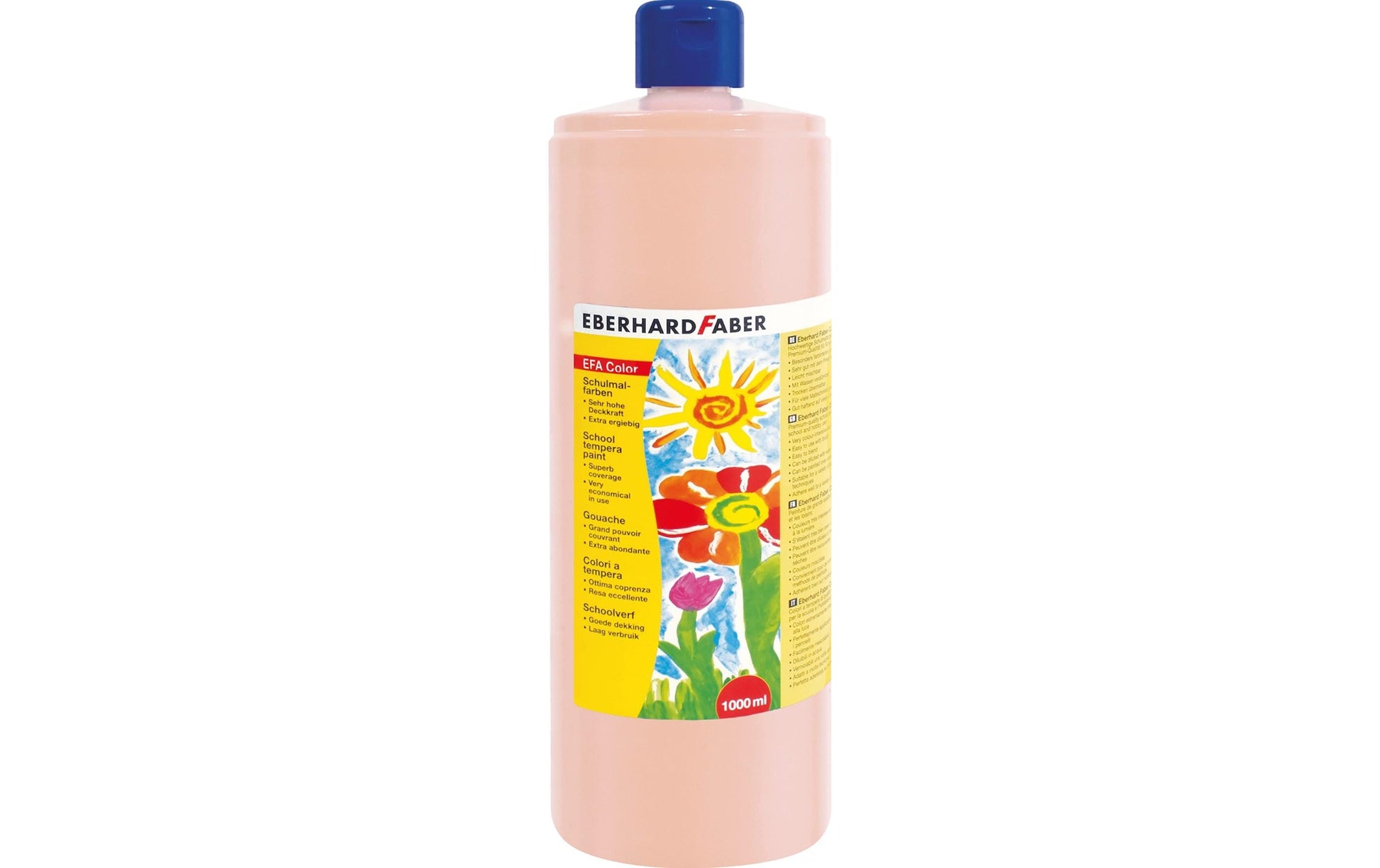 Eberhard Faber EFA Color – Gouache – beigerot, 1000 ml, für Papier, Karton & Holz