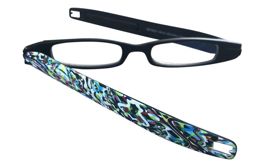 Figoline Schutzbrille Hundertwasser +2,5 dpt – Gläser transparent, Rahmen schwarz