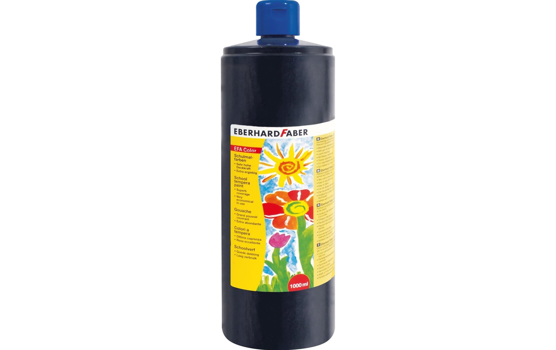 Eberhard Faber Gouache – schwarz, 1000 ml