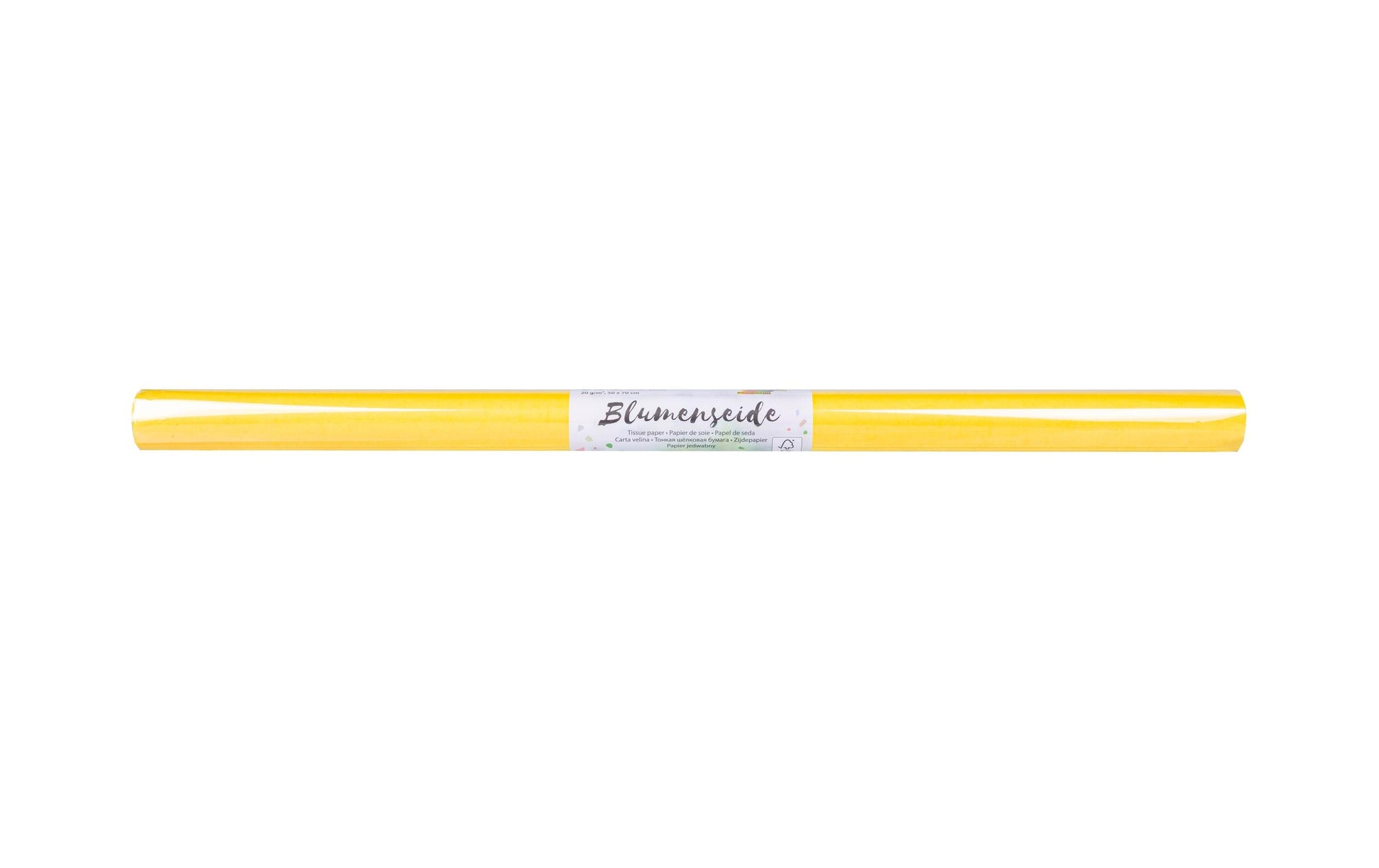 Folia Faserseide – 500 × 700 mm – 20 g/m² – zitronengelb – 6 Blatt