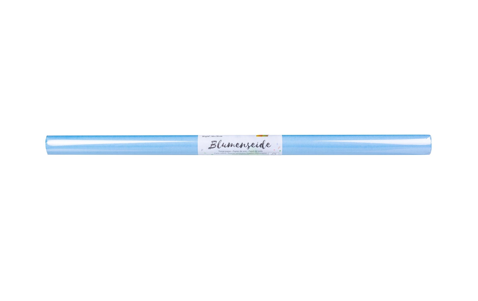 Folia Seidenpapier – 20 g/m² – 50 × 70 cm – Pastellblau – 1 Stück