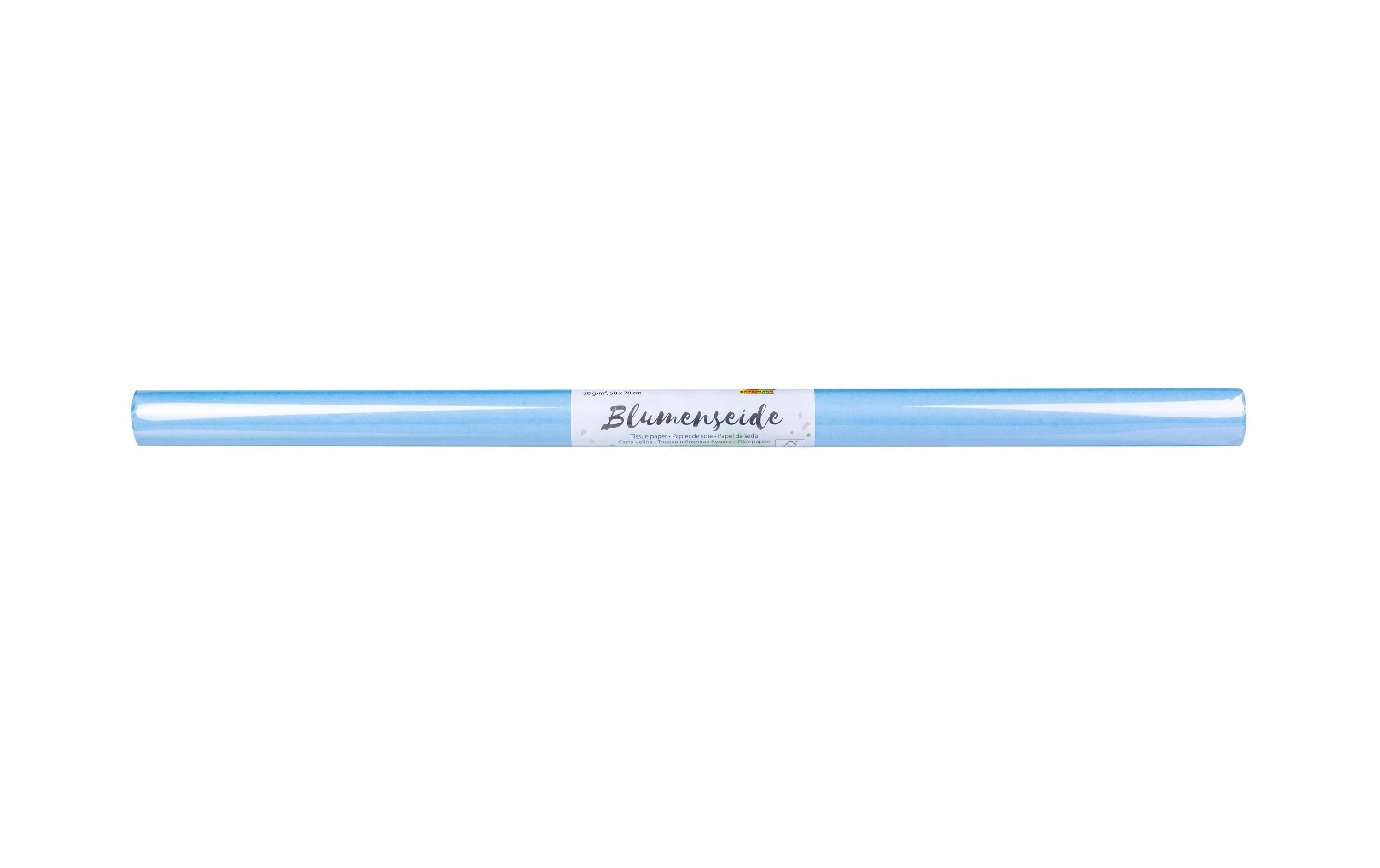 Folia Seidenpapier – 20 g/m² – 50 × 70 cm – Pastellblau – 1 Stück