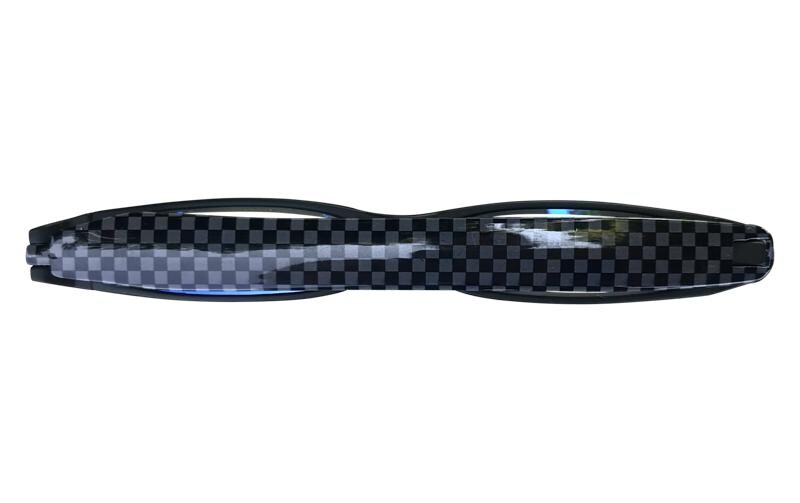 Figoline Lesebrille Carbon +2,5 dpt – Gläser transparent, Rahmen schwarz, Kunststoff
