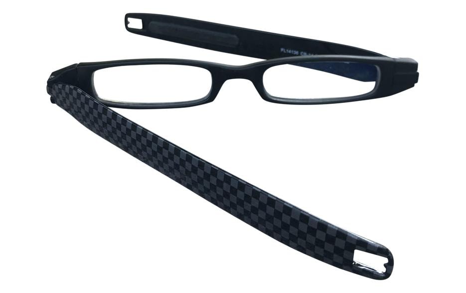 Figoline Lesebrille Carbon +2,5 dpt – Gläser transparent, Rahmen schwarz, Kunststoff