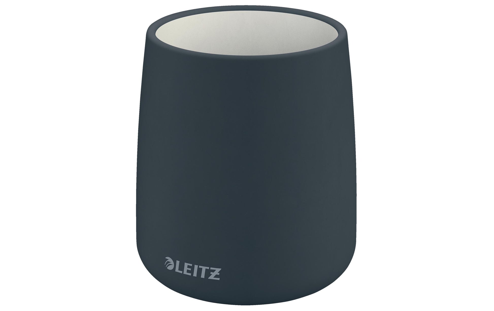 Leitz Stiftehalter – 1 Fach, Keramik, grau, Ø 87 × 105 mm, 1 Stück
