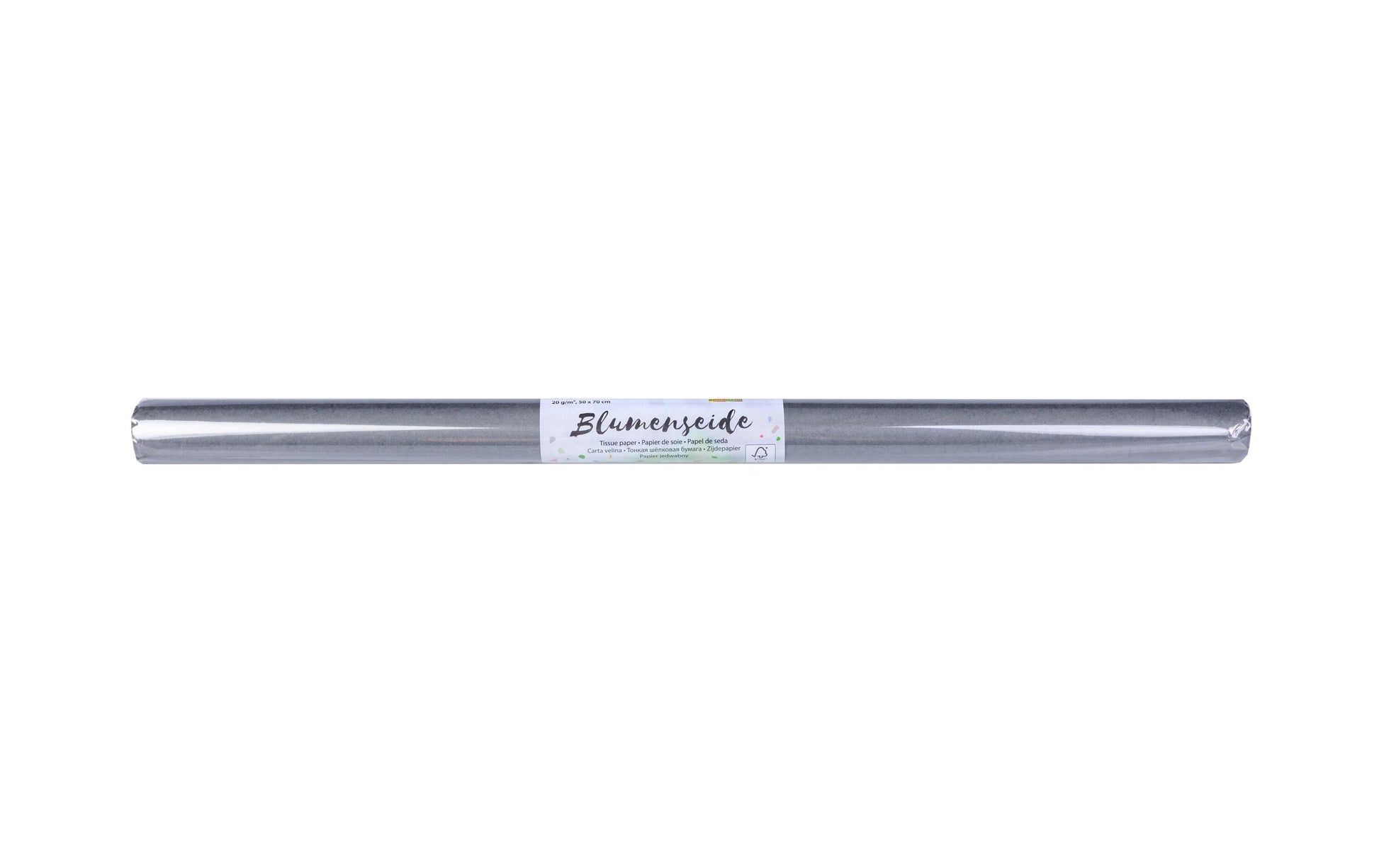 Folia Seidenpapier – 500 × 700 mm – 20 g/m² – Grau – 6 Blatt