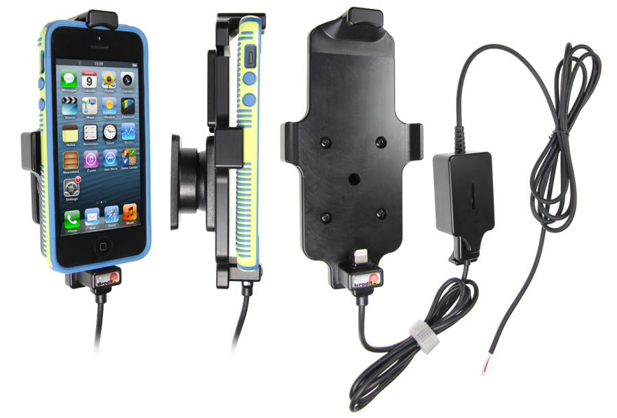 Brodit Auto-Ladegerät – Zigarettenanzünder 12 V – für iPhone 5 – Schwarz