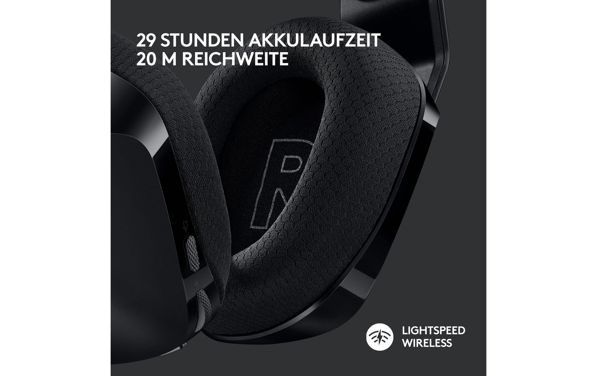 Logitech G G733 Gaming-Headset – Over-Ear, Stereo, Kabellos 2,4 GHz, mit USB-A-Dongle, Schwarz