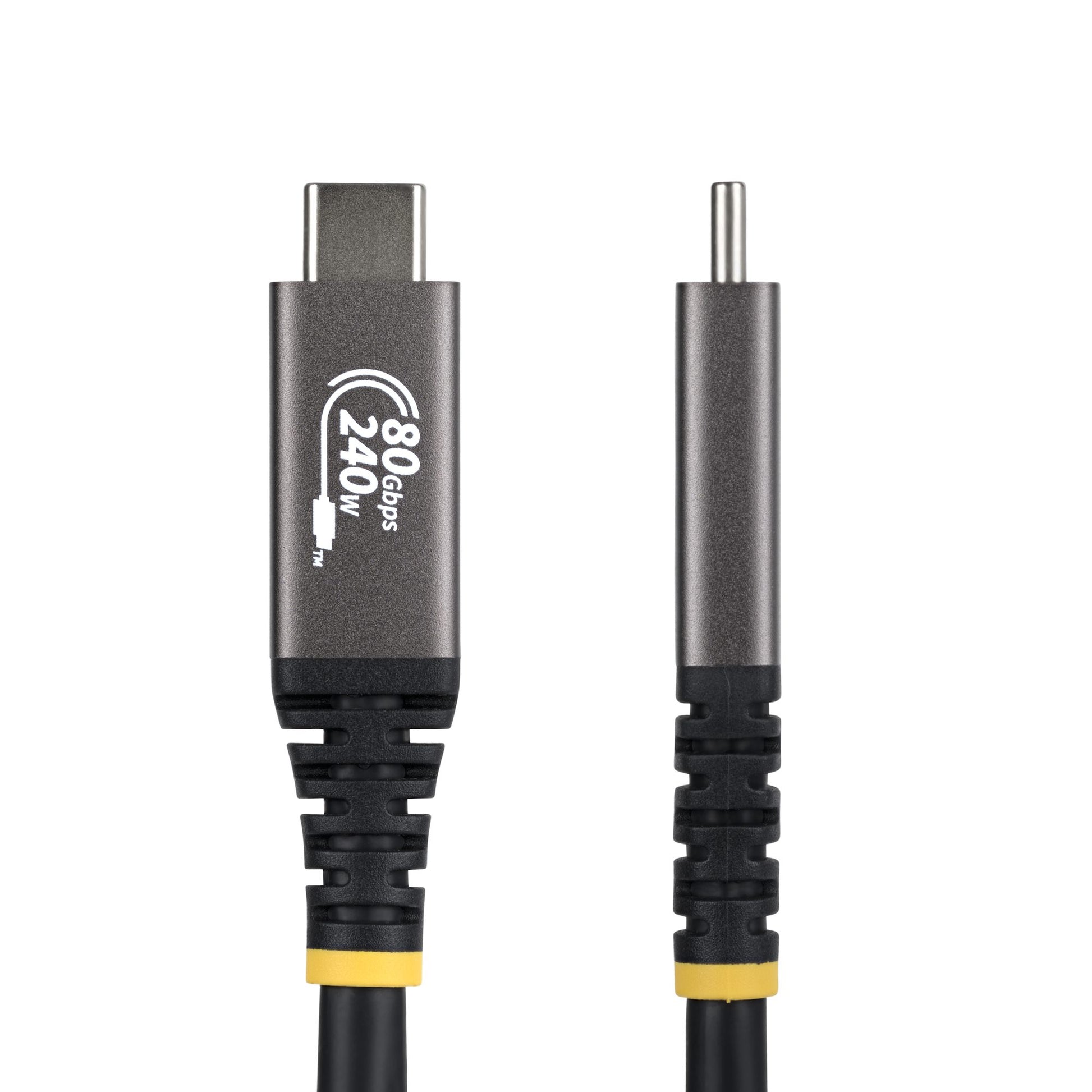 StarTech.com USB-C auf USB-C Kabel – USB4 80 Gbit/s – 1,5 m – PD 240 W – 8K/120 – USB-IF zertifiziert